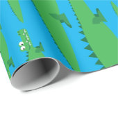 ゲーターアリゲーターワニKids 1st誕生日パーティー ラッピングペーパー (ロールコーナー)