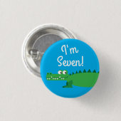 ゲーターアリゲーターワニKids 1st誕生日パーティー 缶バッジ (正面&裏面)