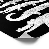 ゲータークリスマスツリーワイルドアリゲータークリスマスおもしろいA ポスター (角)