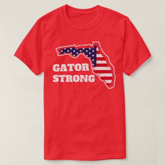 ゲーターストロングフロリダ州ゲーター Tシャツ (デザイン正面)