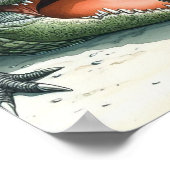 ゲーターハザード – ゴルフアートプリント ポスター (角)