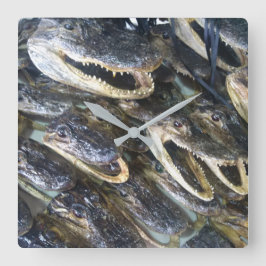 ゲーターヘッドクロック スクエア壁時計