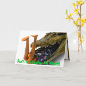 ゲーターヘッドレグスハッピーバースデー カード (黄色い花)