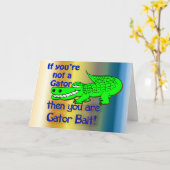 ゲーターベイト挨拶 カード (黄色い花)