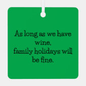 ゲーターホリデーワインオーナメント メタルオーナメント (裏面)