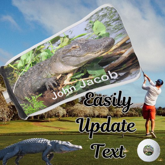 ゲーター-アリゲーターパターゴルフクラブカバー ゴルフヘッドカバー