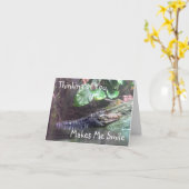 「ゲーター・グリンズ：お考える客様 – ノートカード (黄色い花)