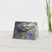 「ゲーター・グリンズ：お考える客様 – ノートカード (裏面)