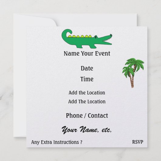 ゲーター – SRF 招待状 (裏面)