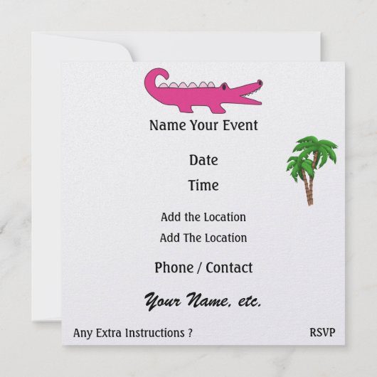 ゲーター – SRF 招待状 (裏面)