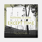 ゲーテやる気を起こさせる引用文磁石 マグネット (正面)