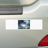 ゲーテ引用文と星雲 バンパーステッカー (車上)