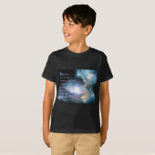 ゲーテ引用文と星雲 Tシャツ (正面フル)