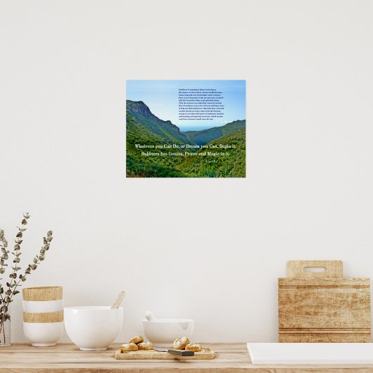 ゲーテ引用文 ポスター (キッチン)