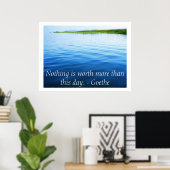 ゲーテ感動的引用文ポスター ポスター (ホームオフィス)