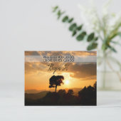 ゲーテ感動的引用文「始める」 ポストカード (スタンド正面)