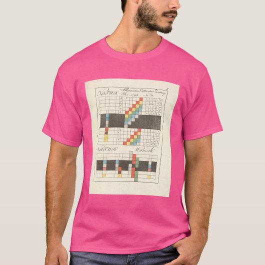 ゲーテ 色彩論 Tシャツ (正面)
