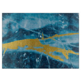 ゲーデアガテジェムストーンブルーと金ゴールド カッティングボード (正面)