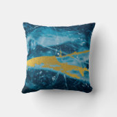 ゲーデアガテジェムストーンブルーと金ゴールド クッション (裏面)