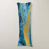 ゲーデアガテジェムストーンブルーと金ゴールド ボディピロー (正面縦)