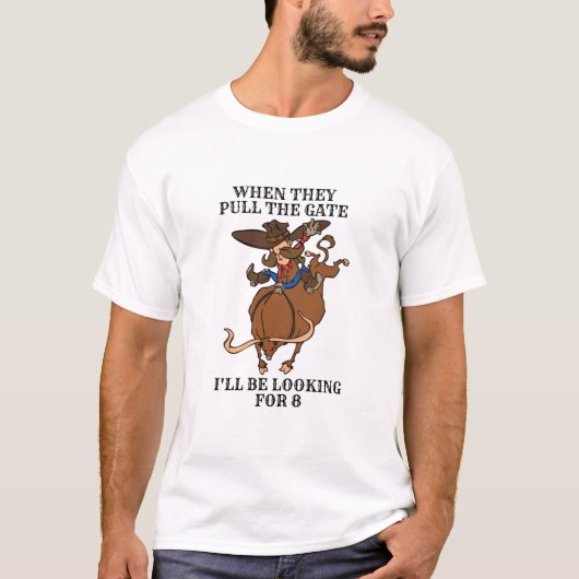ゲートが開いたら8秒を狙う Tシャツ (正面)