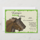 ゲートの競馬の招待状 招待状 (正面)