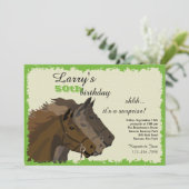 ゲートの競馬の招待状 招待状 (スタンド正面)