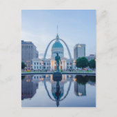 ゲートウェイのアーチセントルイスのミズーリのスカイライン ポストカード (正面)