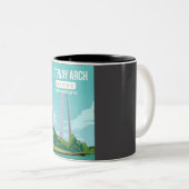 ゲートウェイアーチおもしろいワンスターレビュー国立公園T ツートーンマグカップ (正面右)