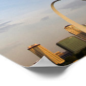 ゲートウェイアーチとセントルイスのダウンタウン ポスター (角)