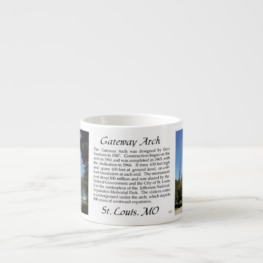 ゲートウェイアーチエスプレッソマグ エスプレッソカップ (正面)