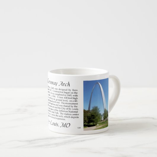 ゲートウェイアーチエスプレッソマグ エスプレッソカップ (正面右)