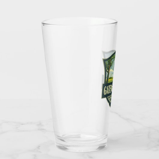 ゲートウェイアーチナショナルパークイラストレーションレトロアート タンブラーグラス (右)