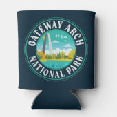 ゲートウェイアーチナショナルパークセントルイス – ミズーリ 缶クーラー (裏面)