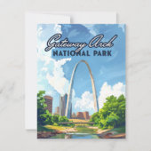 ゲートウェイアーチナショナルパークミズーリセントルイスカード (正面)