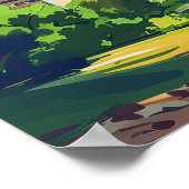 ゲートウェイアーチナショナルパークミズーリセントルイスレトロ ポスター (角)