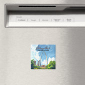 ゲートウェイアーチナショナルパークミズーリセントルイスレトロ マグネット (インサイチュ (食洗機))