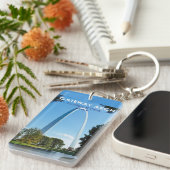 ゲートウェイアーチナショナルパークミズーリ両面 キーホルダー (正面右)