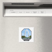 ゲートウェイアーチナショナルパークミズーリ マグネット (インサイチュ (食洗機))