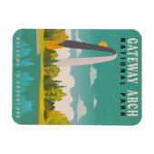 ゲートウェイアーチナショナルパーク – ミズーリセントルイス マグネット (横)