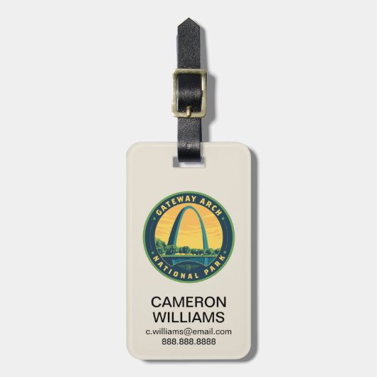 ゲートウェイアーチ国立公園 ラゲッジタグ (正面縦)