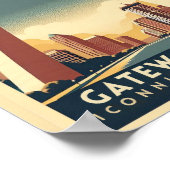 ゲートウェイアーチ – セントルイス、ミズーリ ポスター (角)