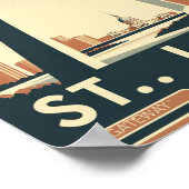 ゲートウェイアーチ – セントルイス、ミズーリ ポスター (角)