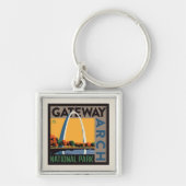 ゲートウェイアーチ |ミズーリ、セントルイス キーホルダー (正面)