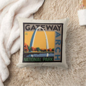 ゲートウェイアーチ |ミズーリ、セントルイス クッション (ブランケット)