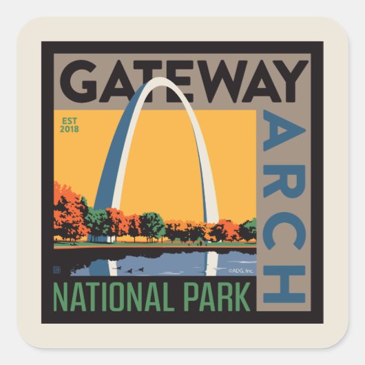 ゲートウェイアーチ |ミズーリ、セントルイス スクエアシール (正面)