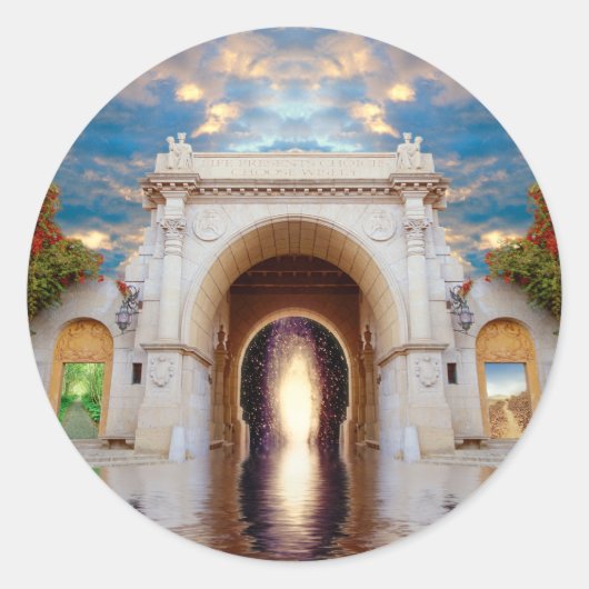 ゲートウェイステッカー ラウンドシール (正面)