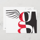 ゲートウェイ女性はがき ポストカード (正面/裏面)