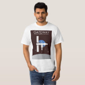 ゲートウェイ – 月を周回するステーション Tシャツ (正面フル)