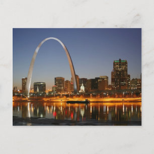 ゲートウェイArch St. Louis Missipisi at Night ポストカード